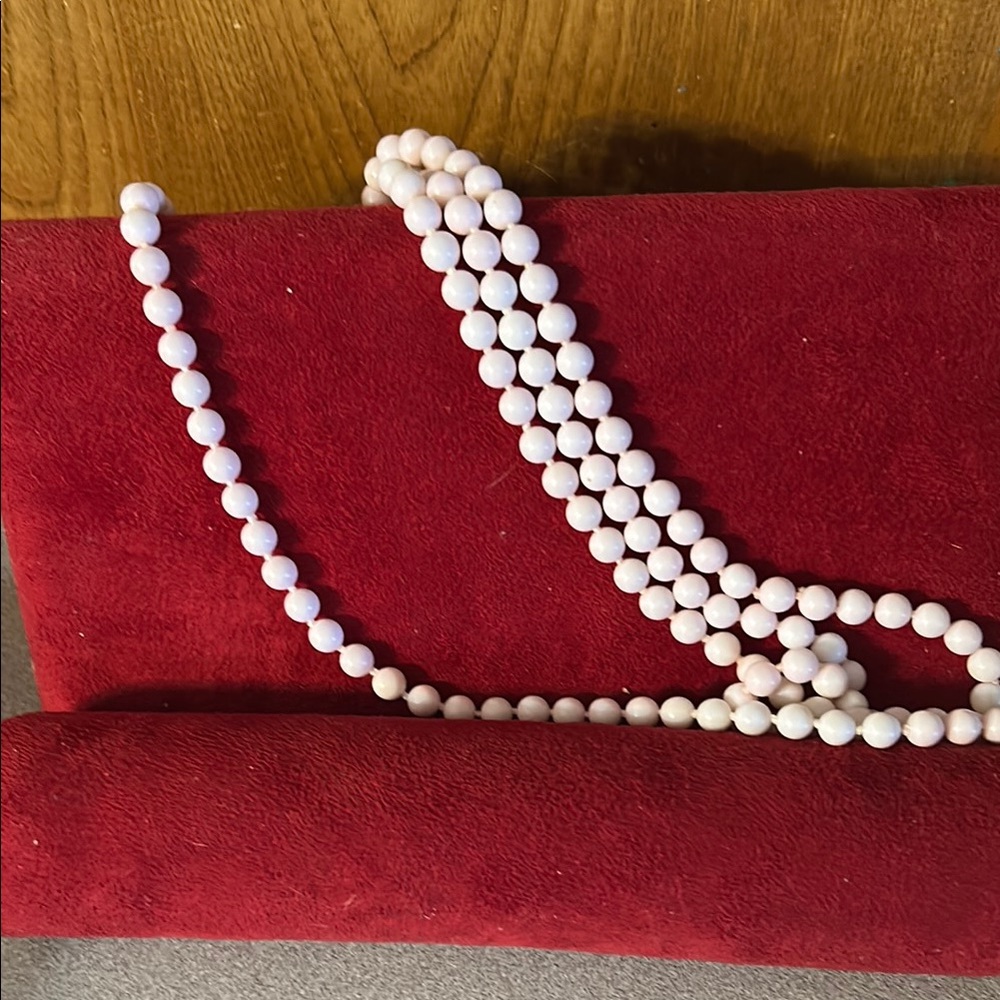 Vintage Pink 60” Necklace